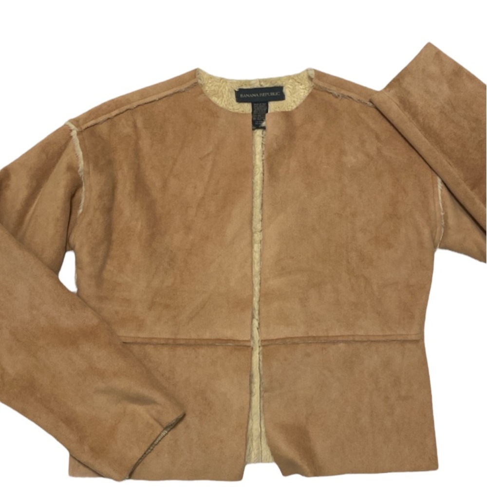 💎RARE💎NWOT BANANA REPUBLIC Faux Shearling Coat, Size Small